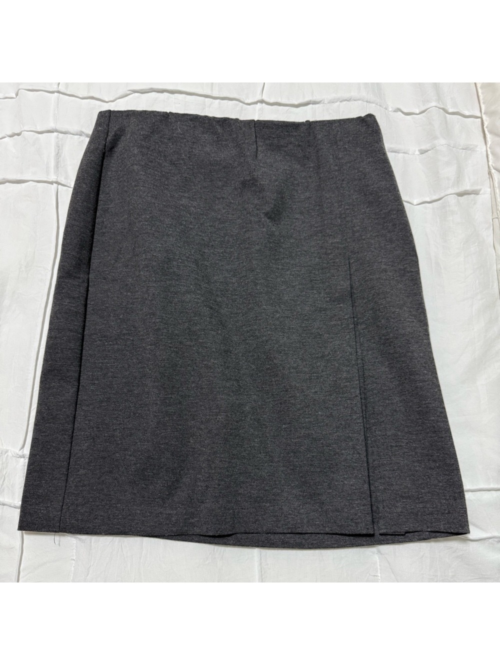 Express Charcoal A-Line Skirt with Slit and Elastic Waistband- Size S